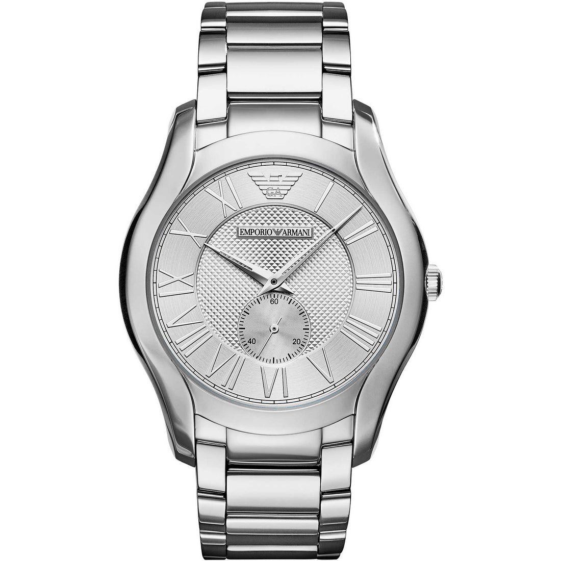 Orologio Uomo Emporio Armani Valente Acciaio Quarzo Quadrante Argentè  AR11084