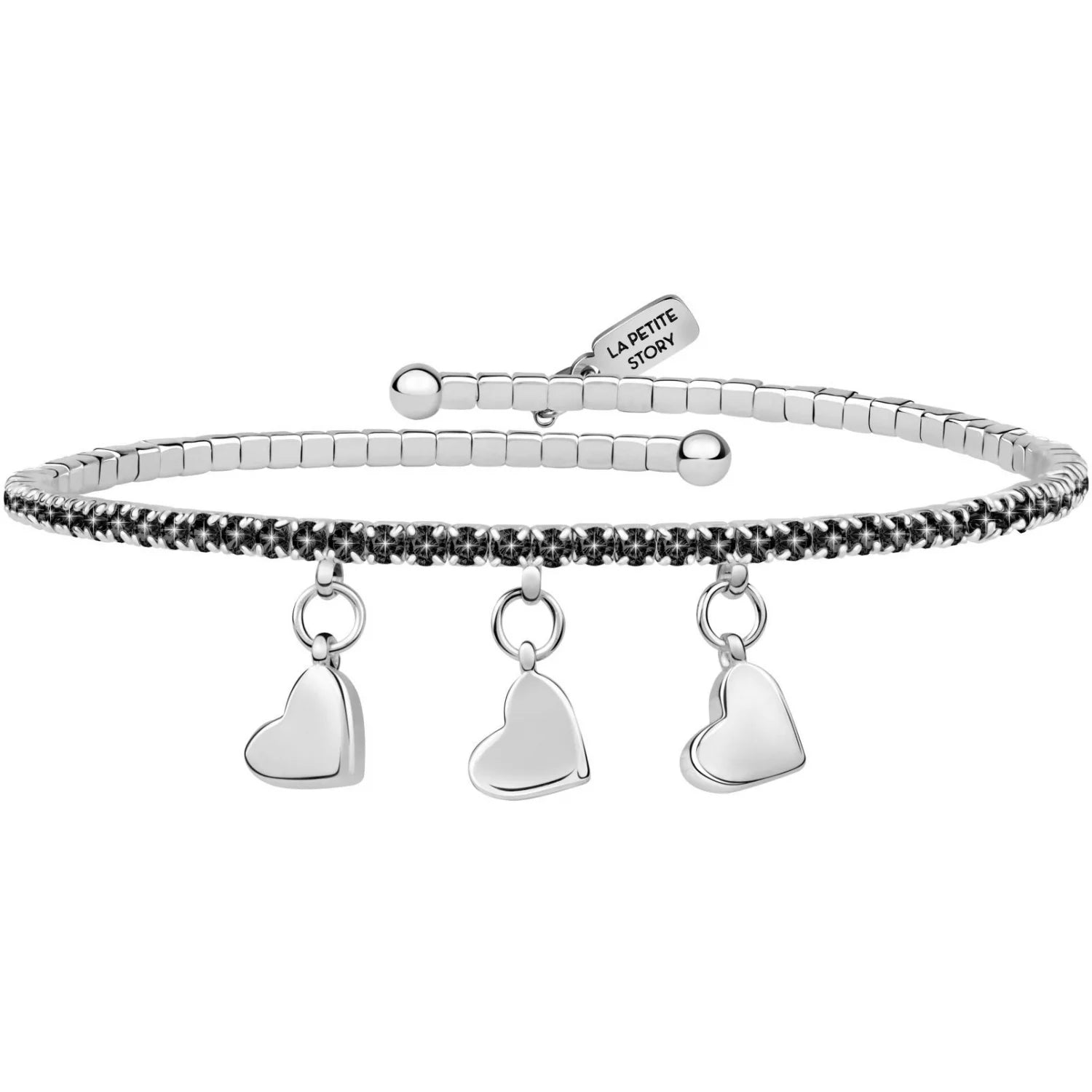 Bracciale Donna La Petite Story Ottone Con Zirconi Neri Story Love LPS05AQJ13