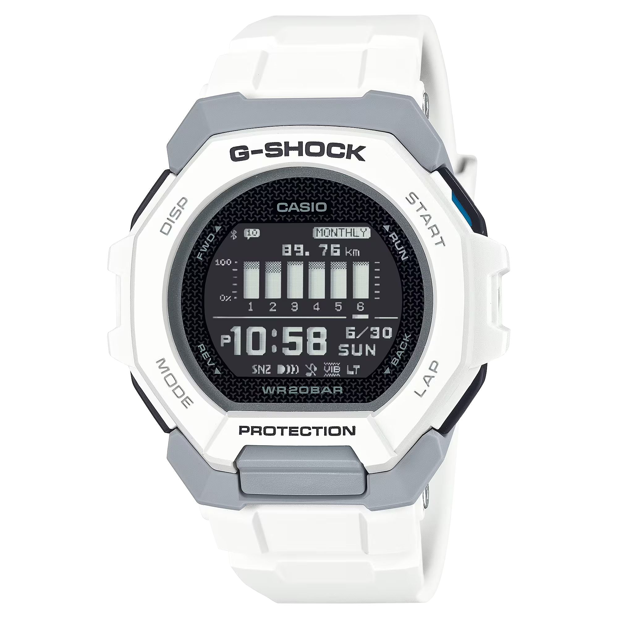 Orologio Uomo Casio G-SHOCK Bianco Digitale Bluetooth GBD-300-7ER