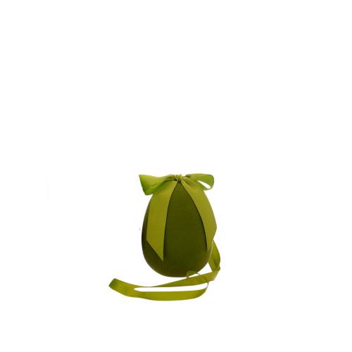 Uovo Vetur Verde Piccolo Fiocco 12 cm 9727443