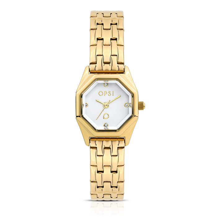 Orologio Donna Ops Objects Acciaio Gold Octagon OPSPW-1165-3450