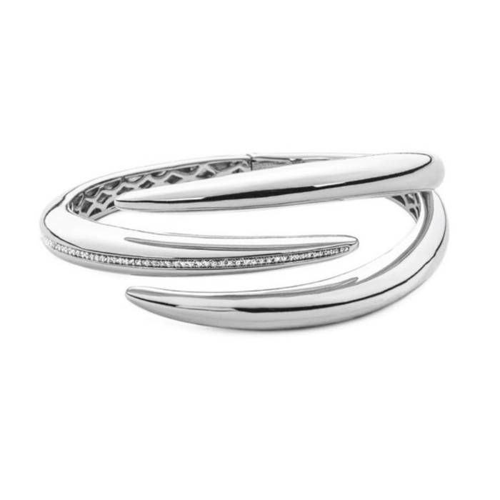 Bracciale Donna 4US Cesare Paciotti Ottone Bianco Zirconi 4UBR8553W