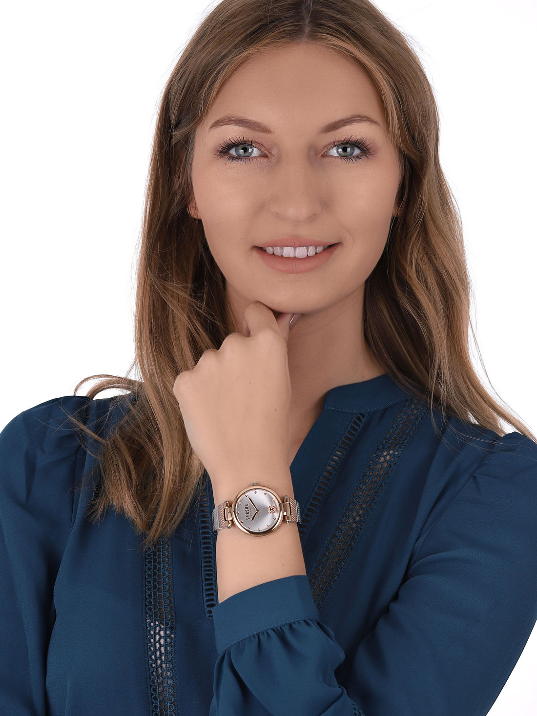 Orologio Donna Versus By Versace Quarzo Solo Tempo Acciaio Bicolore Leone Rosè VSP1G0821