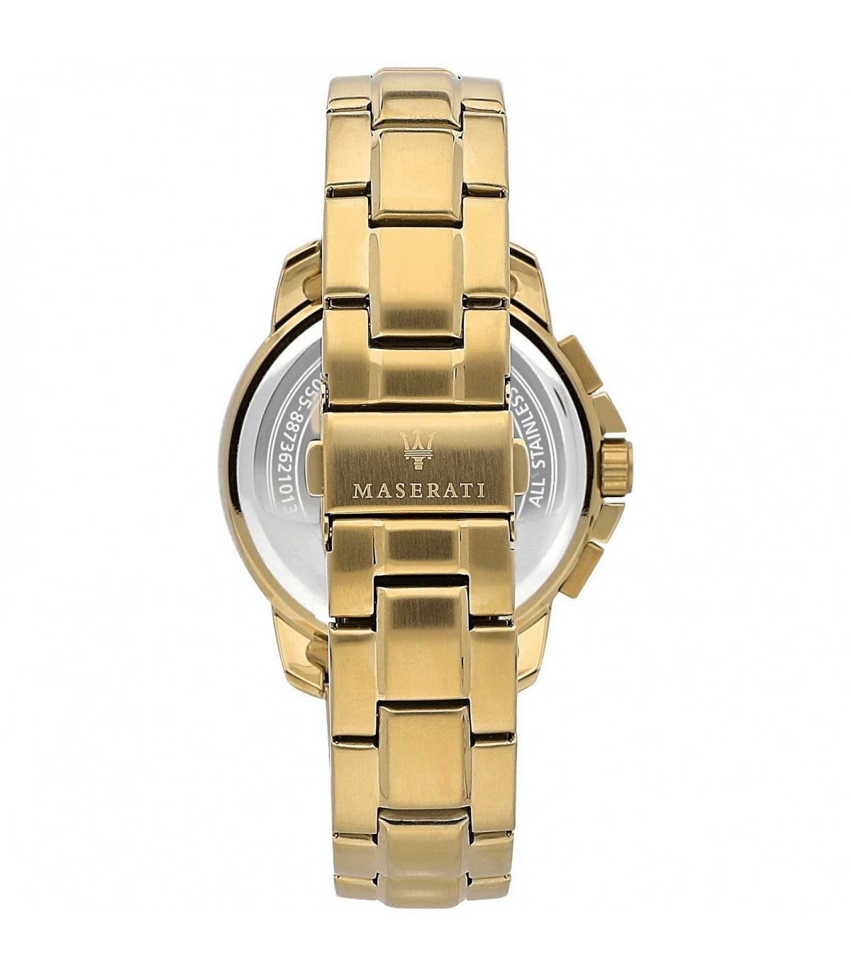 Orologio Uomo Maserati Acciaio Dorato Quarzo Cronografo Data Blu