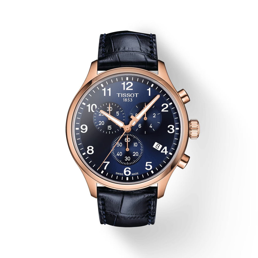 Orologio Uomo Tissot Chrono XL Acciaio Rosè Quarzo Cronografo Blu T1166173604200