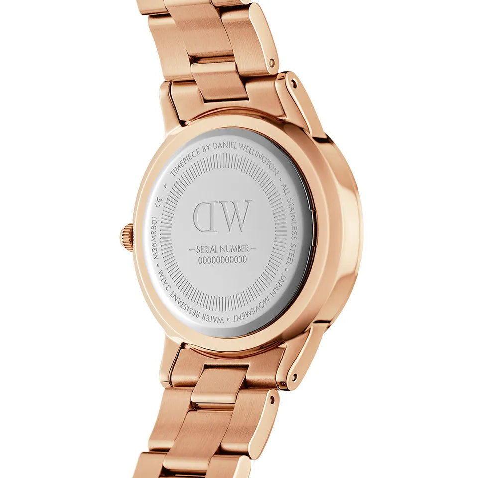 Orologio Donna Daniel Wellington Quarzo Solo Tempo Acciaio Rosè 32 mm Nero DW00100212