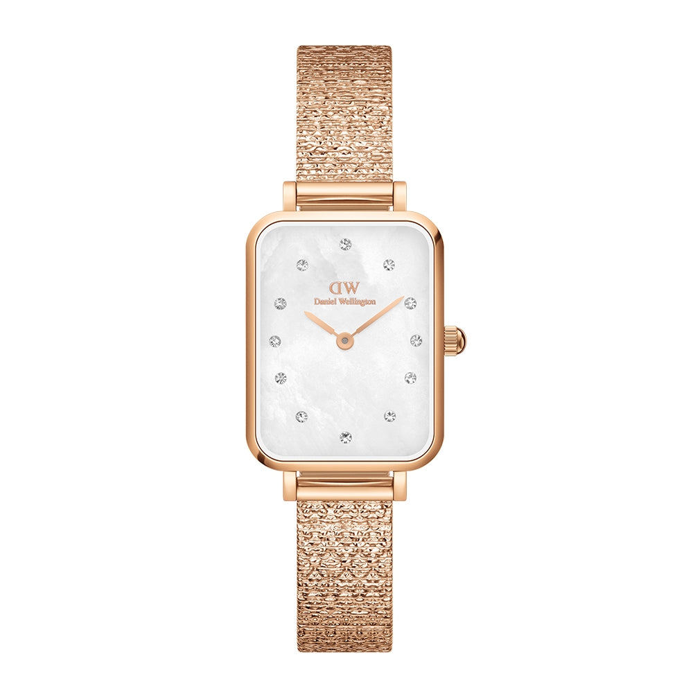 Orologio Donna Daniel Wellington Quarzo Acciaio Rosè Quadro 20x26 mm DW00100578