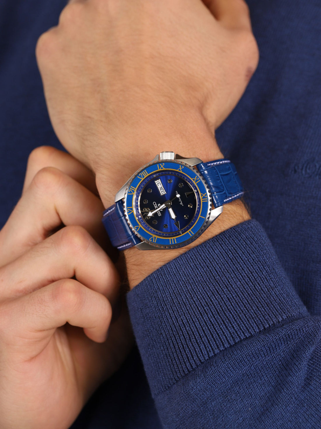 Orologio Unisex Seiko 5 Street Fighter Chun-LI Automatico Blu Limited Edition SRPF17K1