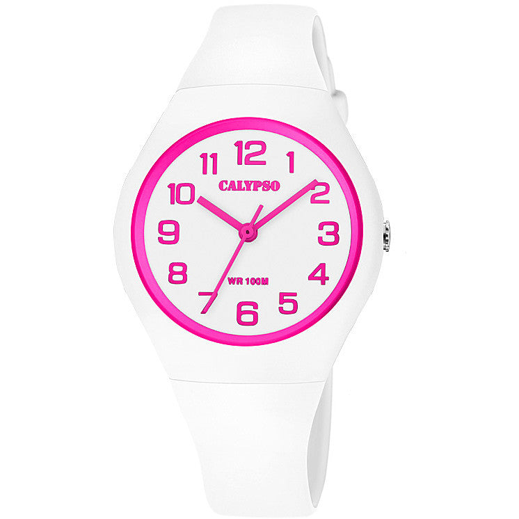 Orologio Donna Calypso Gomma Quarzo Solo Tempo Rosa K5777/5