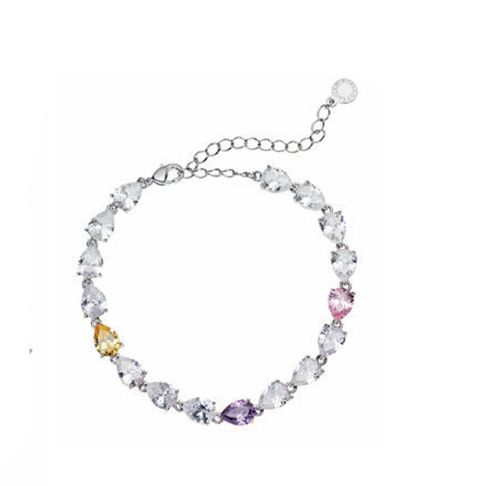 Bracciale Donna Ottaviani Pendenti Goccia Zirconi Colorati 500777B
