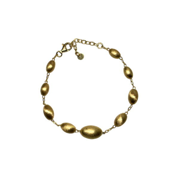 Bracciale Donna Re Mida Pepite Satinate Argento Dorato 925 Brac-1