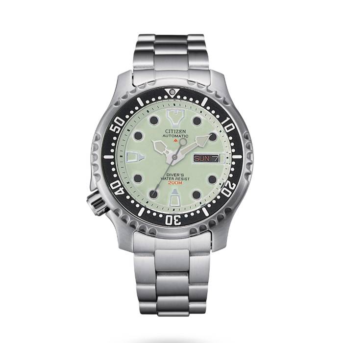 Orologio Uomo Citizen Diver's Automatico Solo Tempo Acciaio Beige NY0040-50W