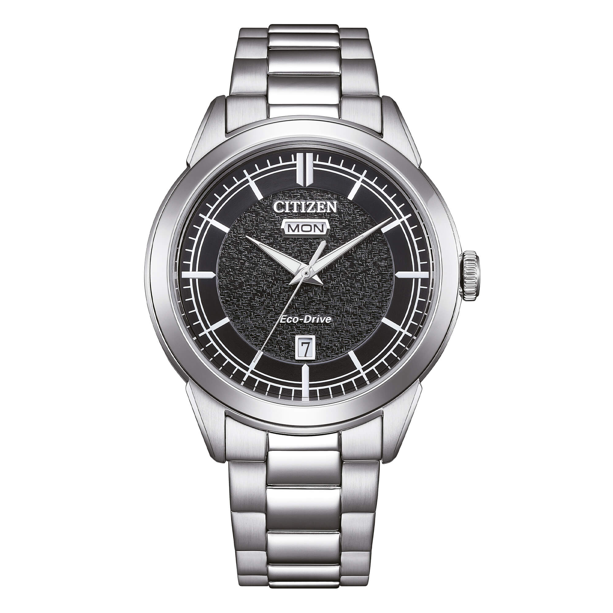 Orologio Uomo Citizen Nero Eco-Drive Acciaio Data AW0151-85E
