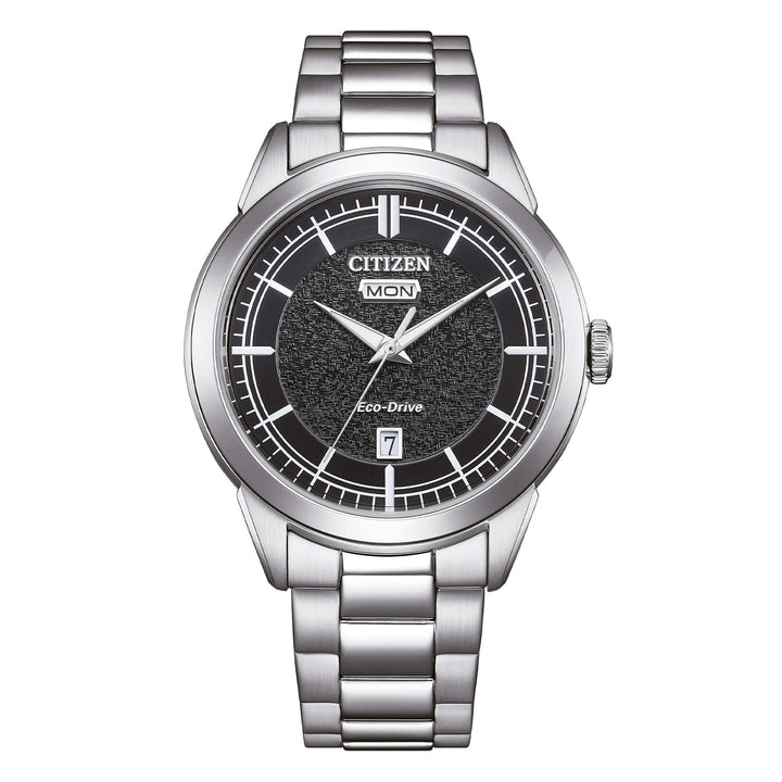 Orologio Uomo Citizen Nero Eco-Drive Acciaio Data AW0151-85E