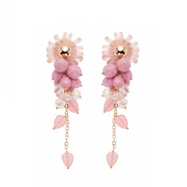 Orecchini Donna Ottaviani Pendenti Cristalli Rosa 501365O