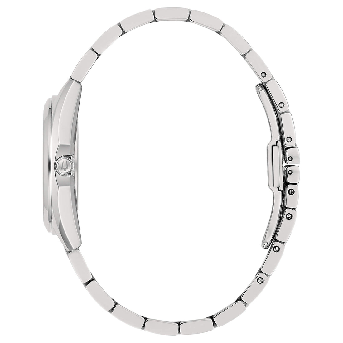 Orologio Donna Bulova Quarzo Solo Tempo Surveyor Acciaio Madreperla Diamanti 96P228