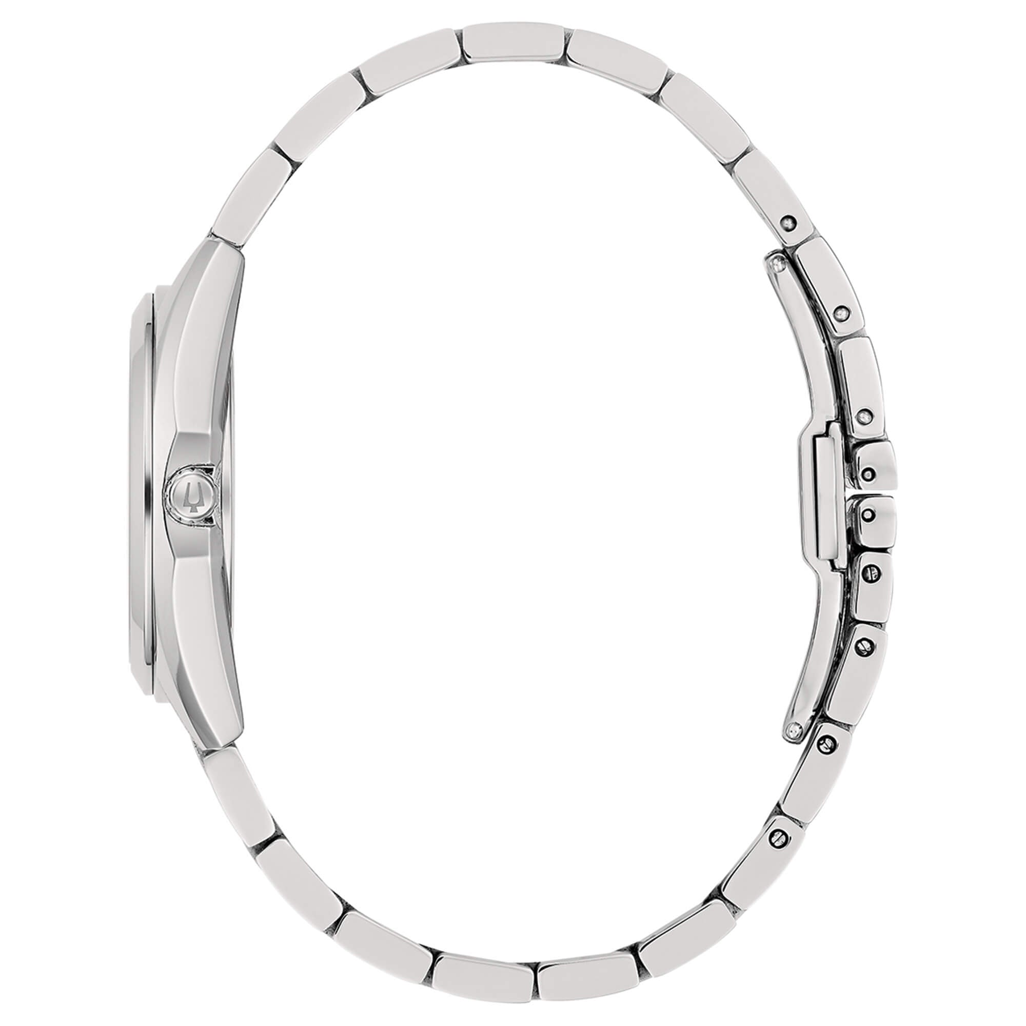 Orologio Donna Bulova Quarzo Solo Tempo Surveyor Acciaio madreperla e Diamanti 96P218