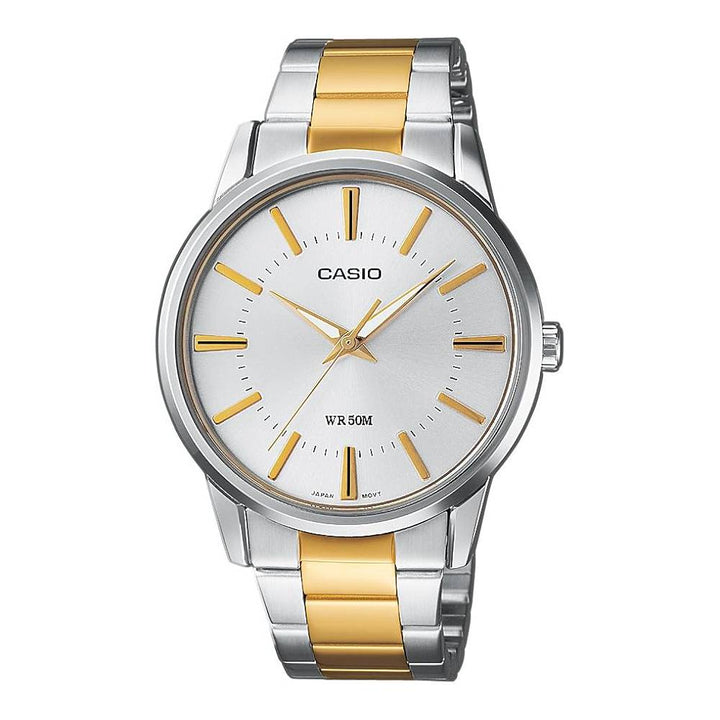 Orologio Uomo Casio Acciaio Dorato Bicolore Quarzo MTP-1303SG-7AVDF