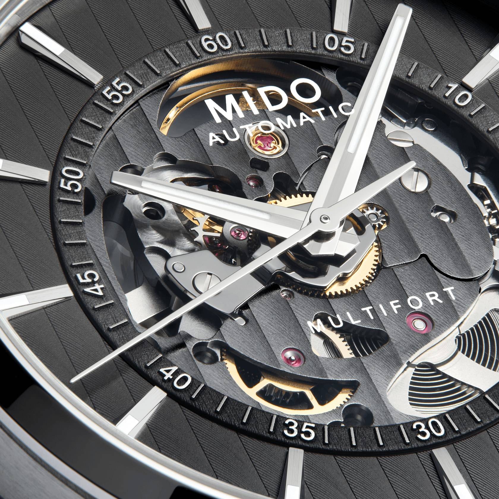Orologio Uomo Mido Acciaio Automatico Scheletrato M0384361106100