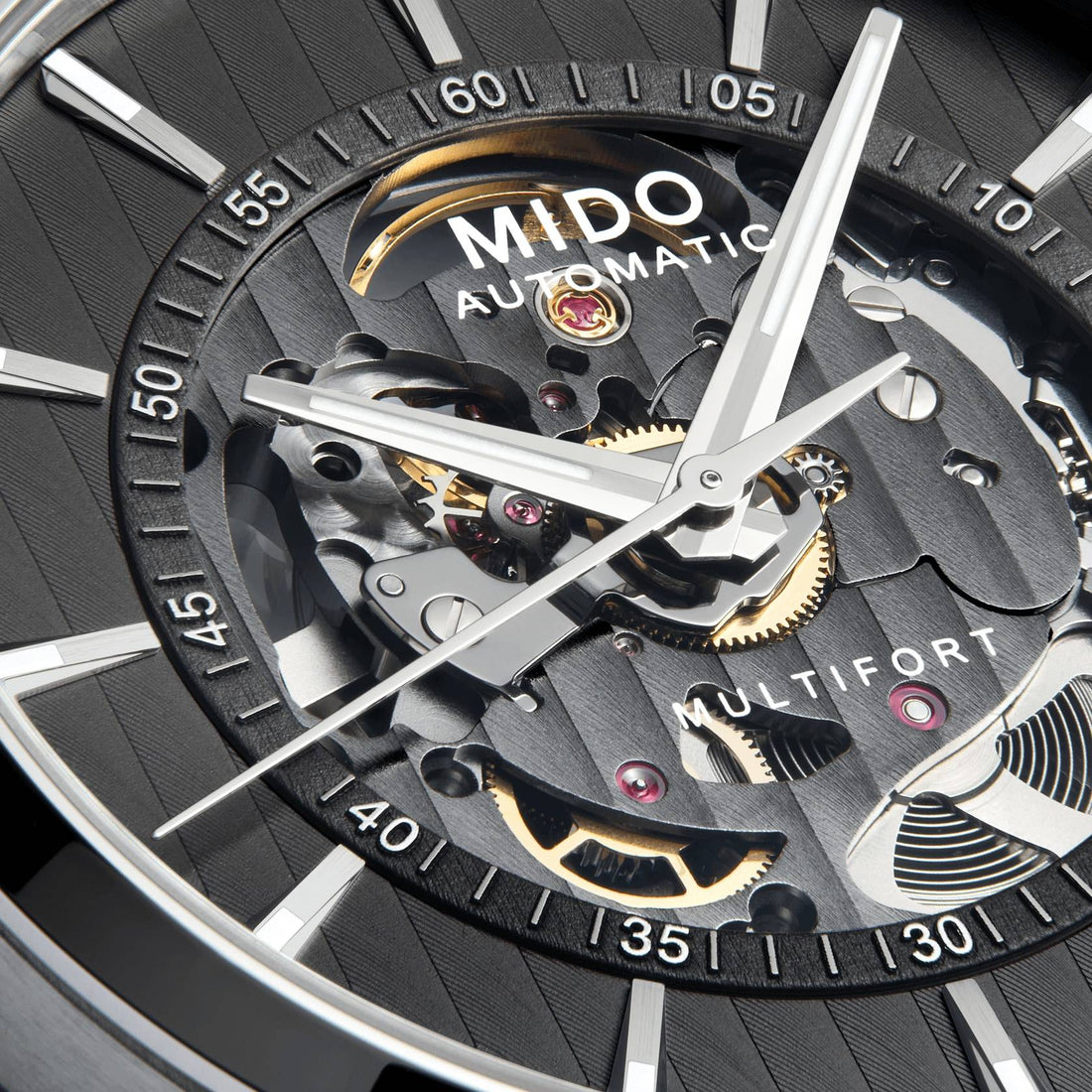 Orologio Uomo Mido Acciaio Automatico Scheletrato M0384361106100