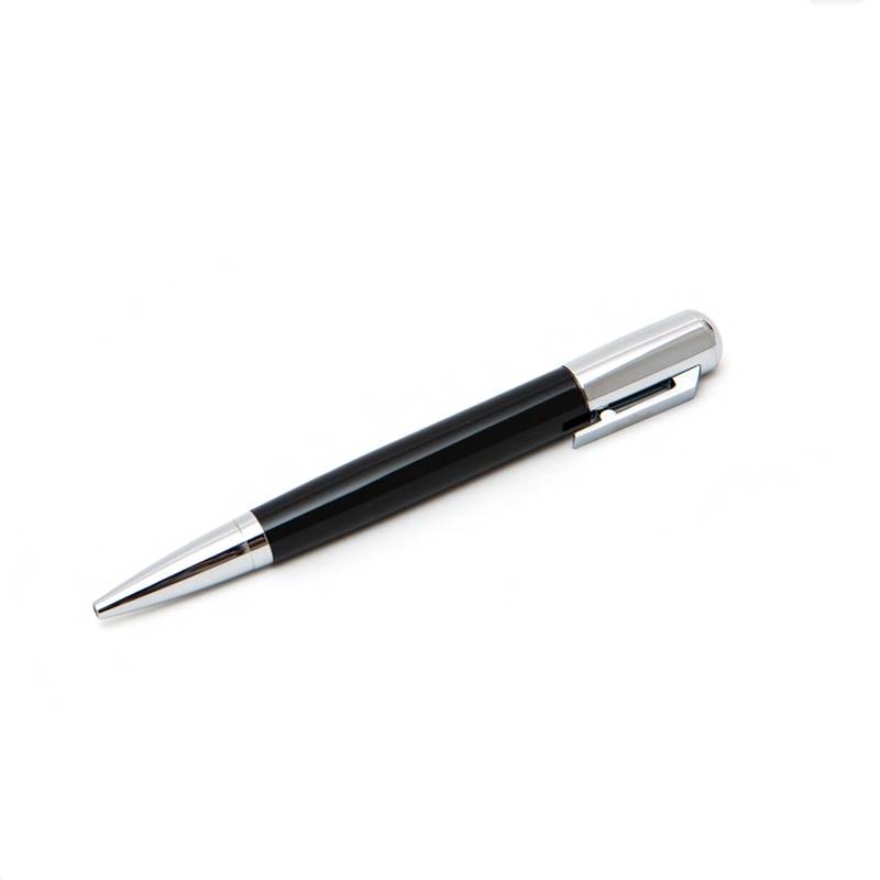Penna A sfera Rosenthal Nera Argento 13,5 cm RS8555