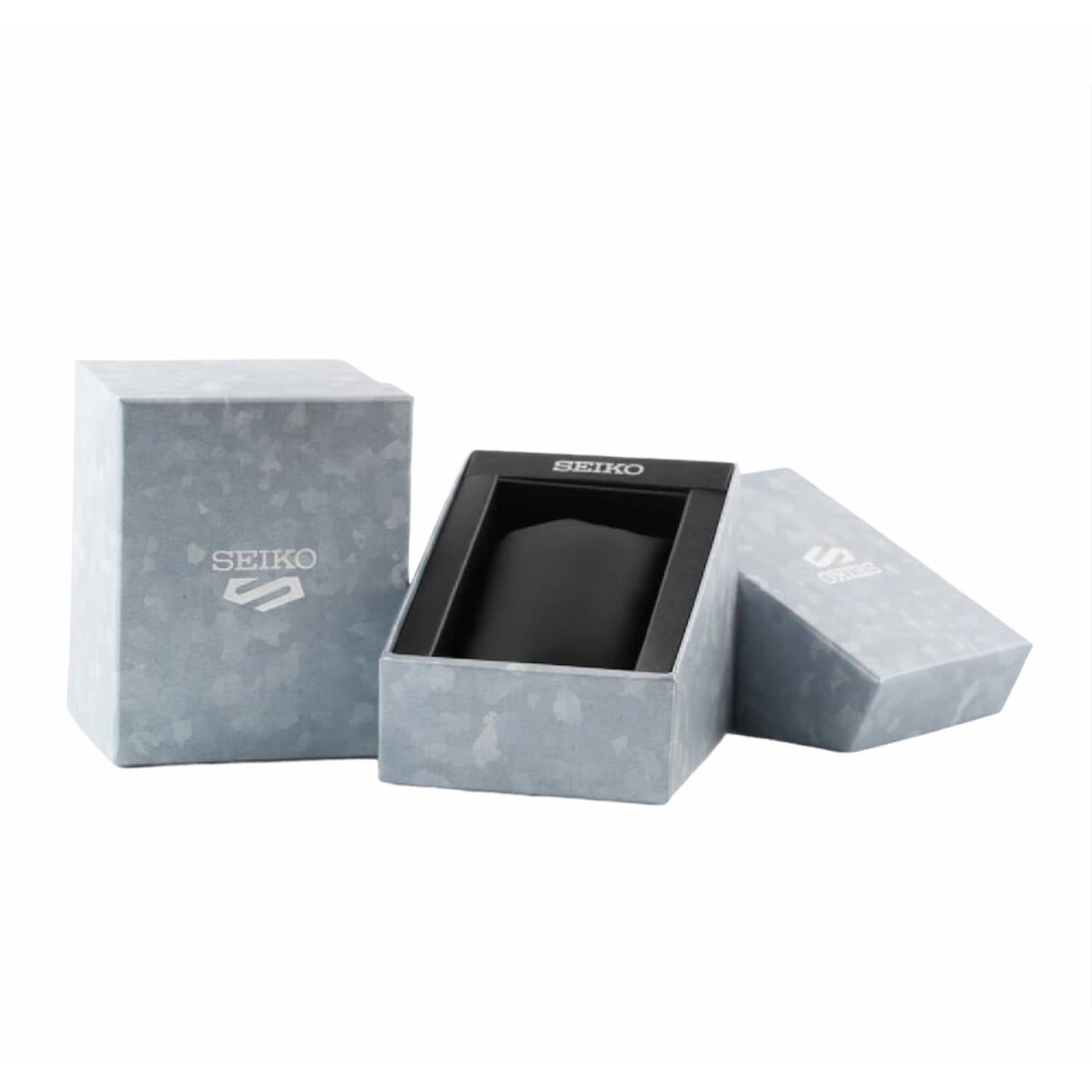 Orologio Uomo Seiko 5 Automatico Doppia Data Acciaio Quadrante Blu SRPG29K1