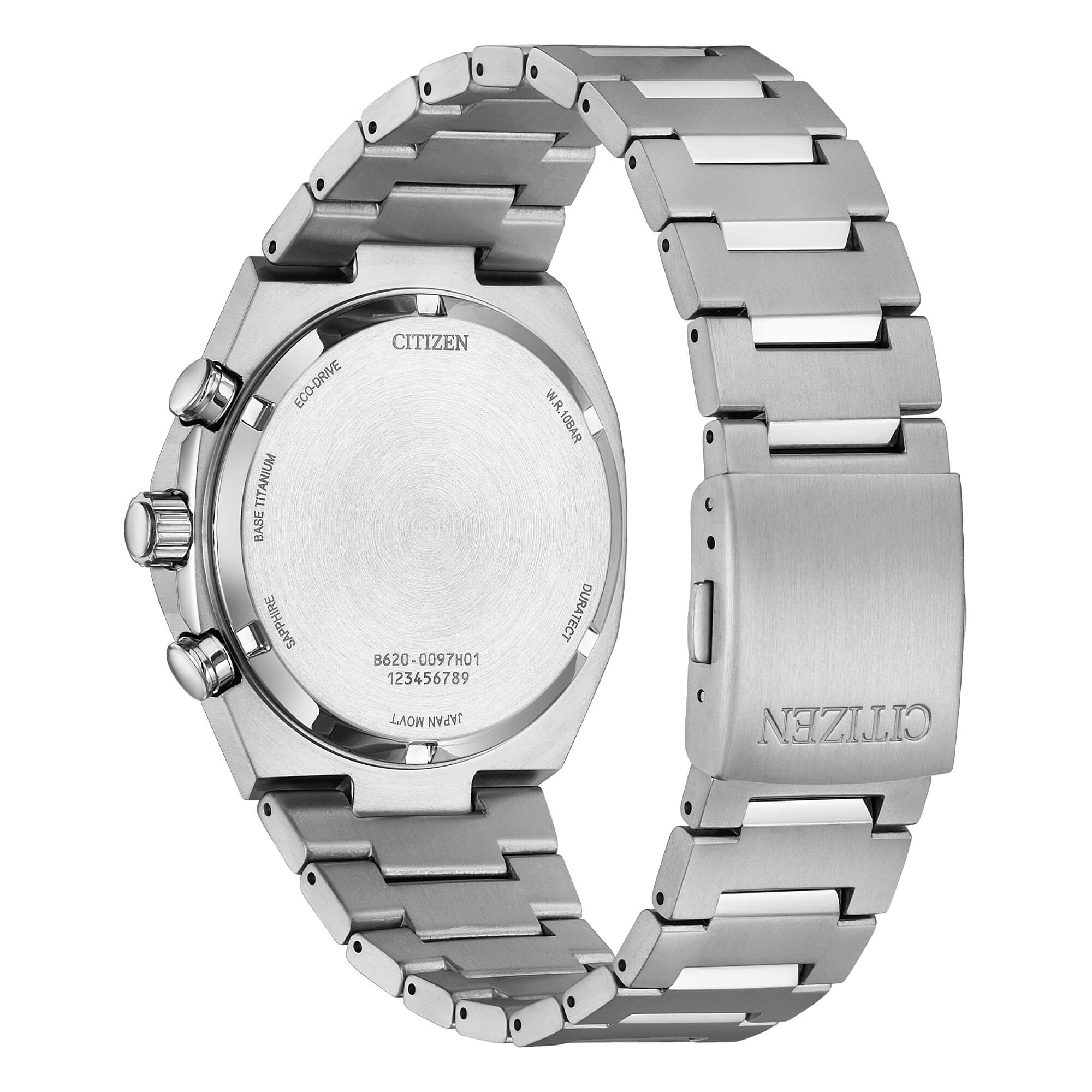 Orologio Uomo Citizen Eco-Drive Super Titanio Crono Verde Chiaro CA4610-85X