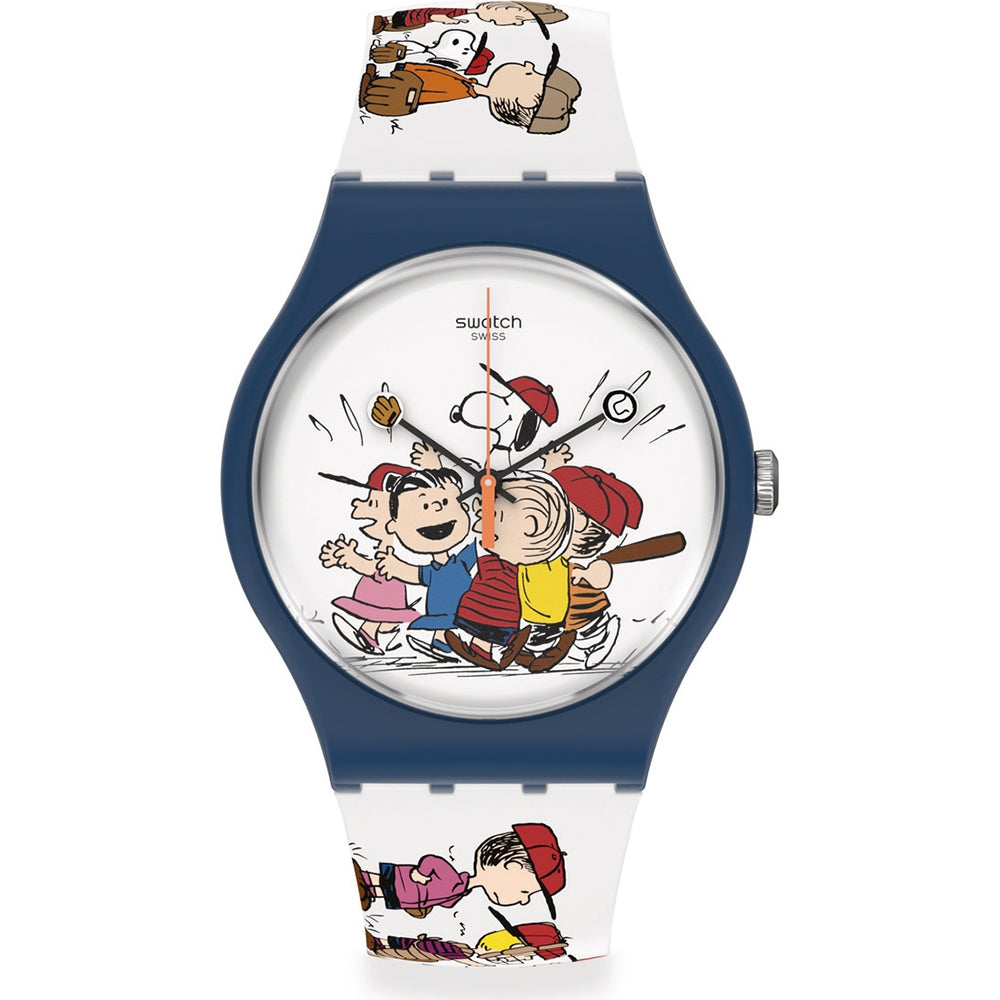 Orologio Uomo Swatch Solo Tempo Peanuts SO29Z107