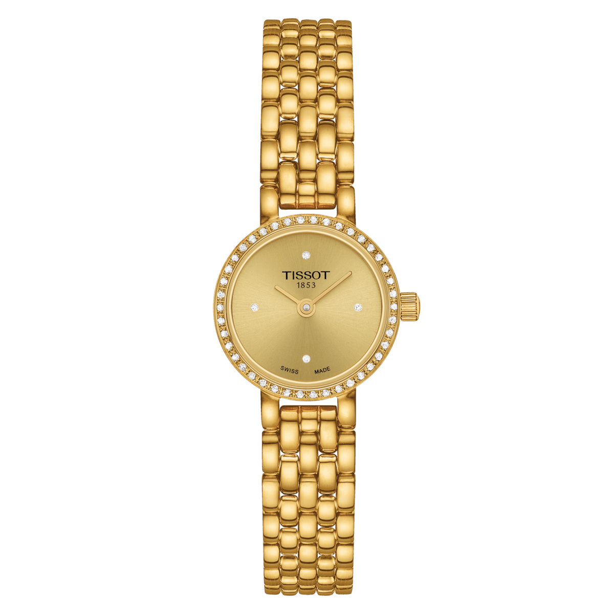 Orologio Donna Tissot Lovely Round Diamanti Acciaio Dorato T1400096302600