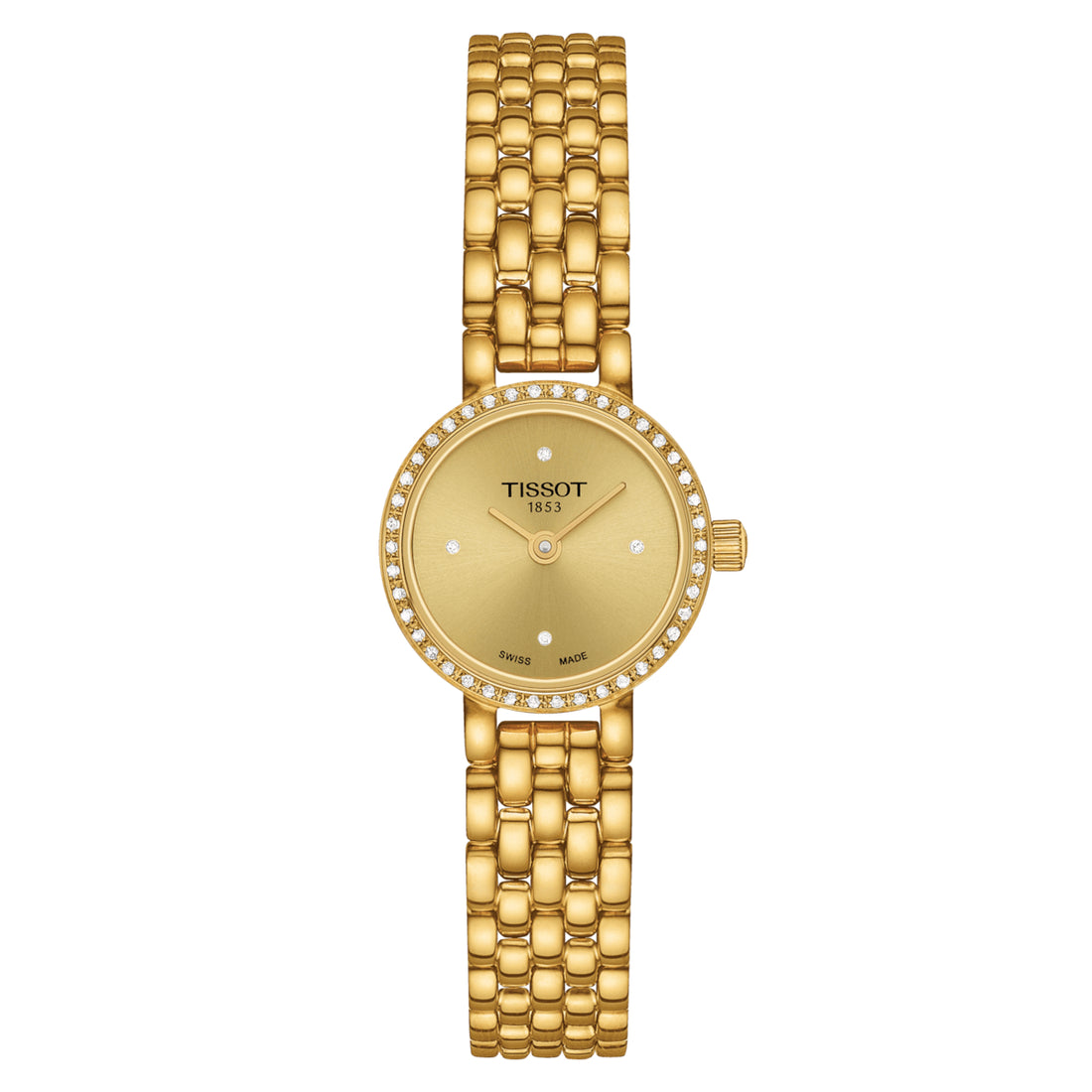 Orologio Donna Tissot Lovely Round Diamanti Acciaio Dorato T1400096302600