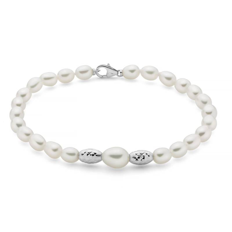 Bracciale Donna Miluna Argento 925 Pepite Di Perle PBR3832B