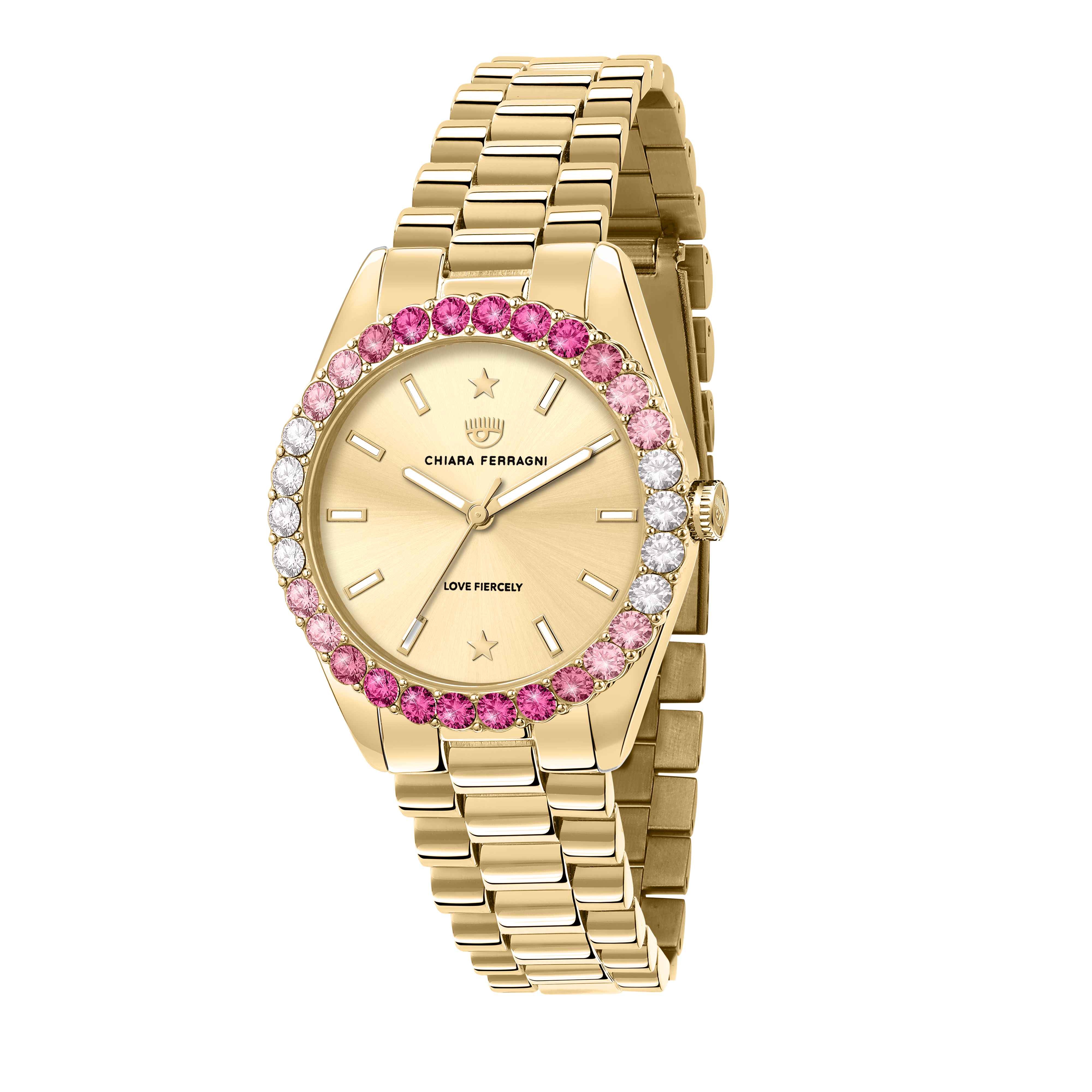 Orologio Donna Chiara Ferragni Quarzo Solo Tempo Acciaio Dorato