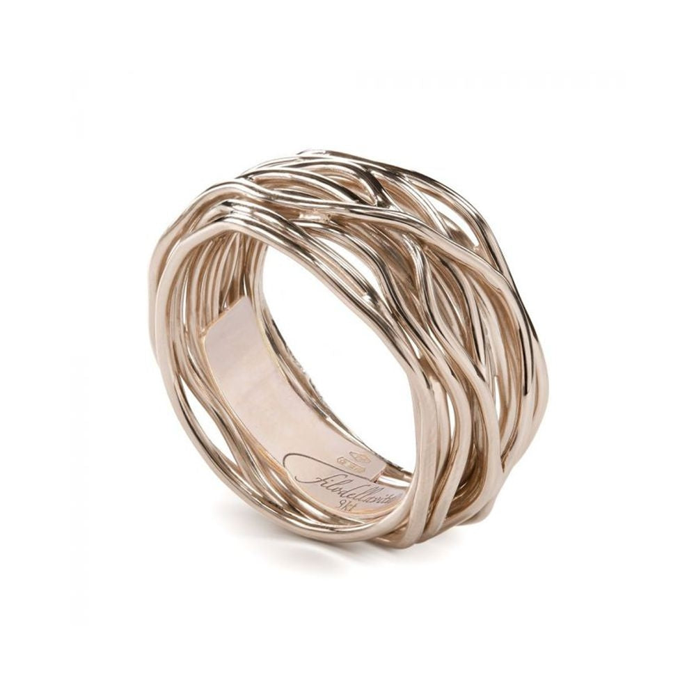Anello 13 Fili Oro Rosa 9 KT Donna Filo della Vita Classic mis 16