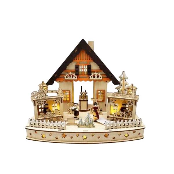Scultura Natalizia Il Mondo Dei Carillion Mercatino Di Natale Legno 62067