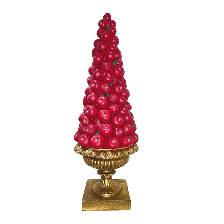 Albero Fade Porcellana Ross Oro Mele 50cm 57683