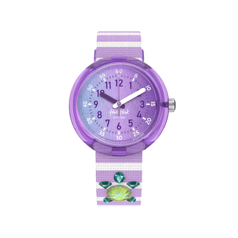 Orologio Bambina Swatch Flik Flak Shining Turtle Rosa Viola ZFPNP148
