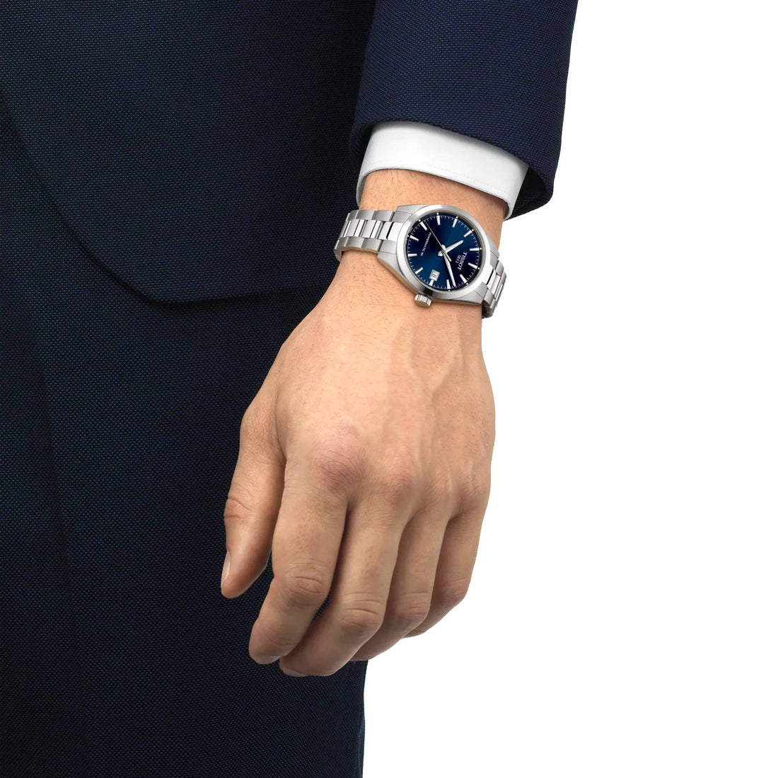 Orologio Uomo Tissot Gentleman 38 mm Powermatic 80 Blu T1658071104100