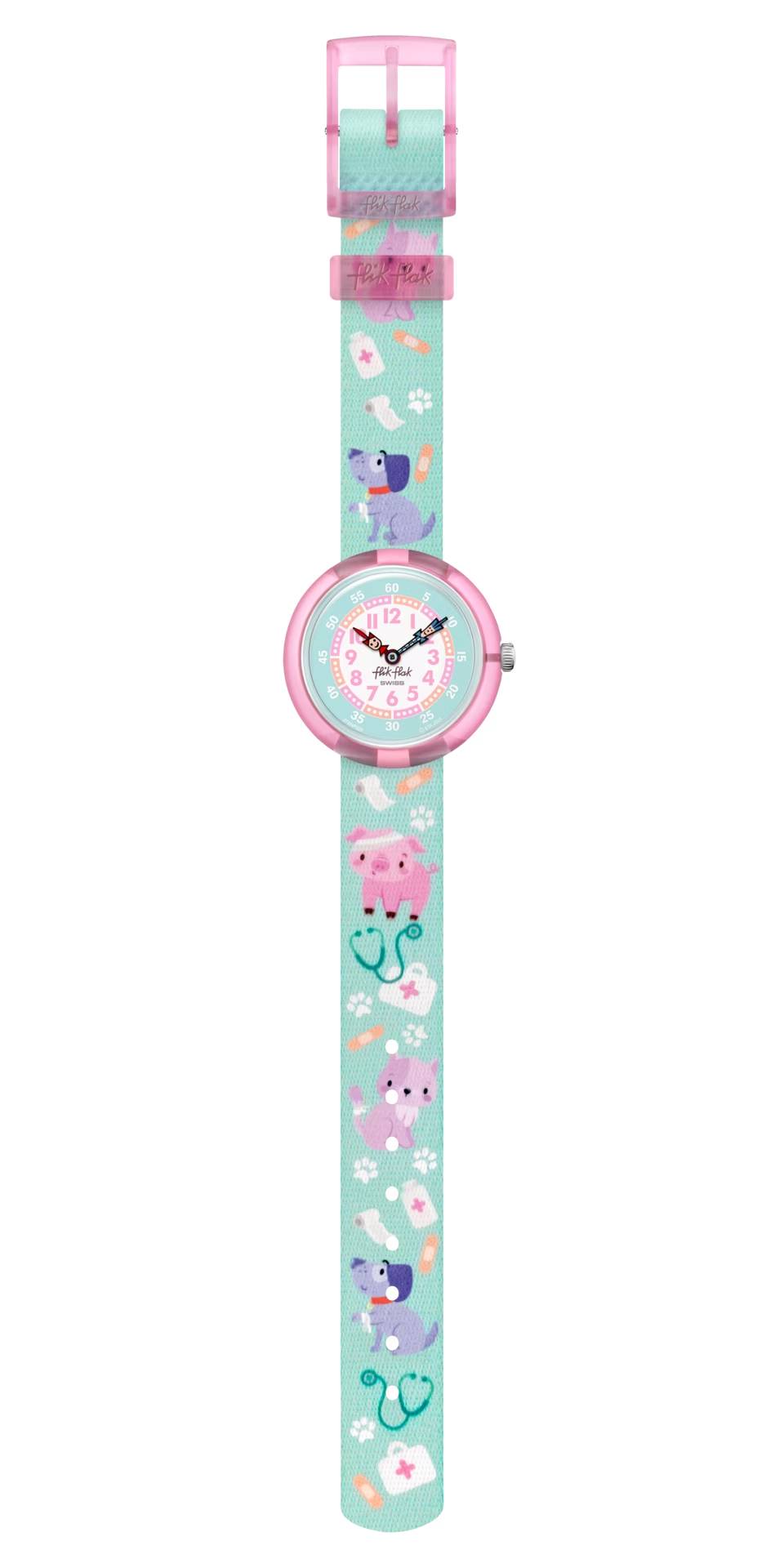 Orologio Bambina Swatch Flik Flak My Spirit Animal Verde Acqua ZFBNP222