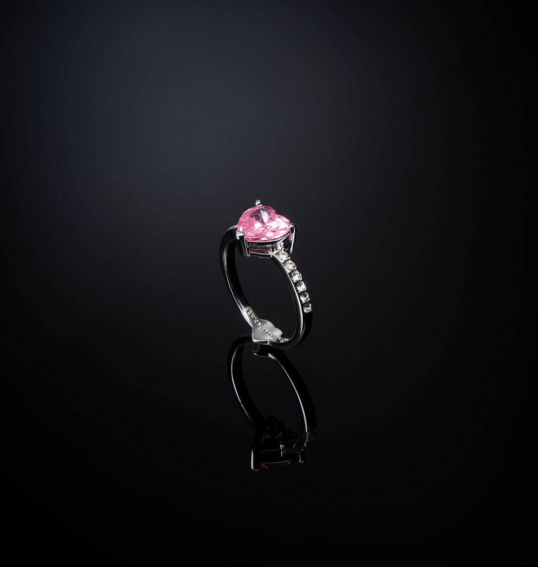 Anello Donna Chiara Ferragni con Zircone Rosa a forma di cuore
