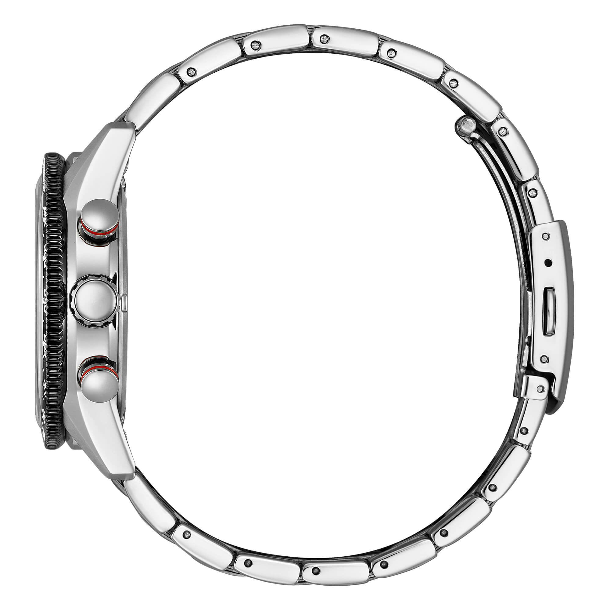 Orologio Uomo Citizen Nero Eco-Drive Cronografo Acciaio Data CA4714-55E