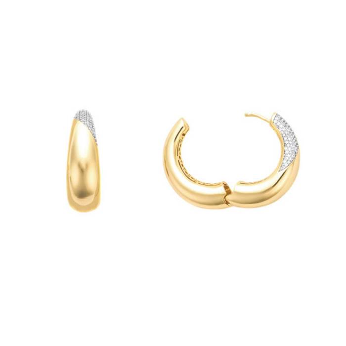 Orecchino Donna 4US Cesare Paciotti Ottone Oro Pvd Zirconi 4UOR8581W