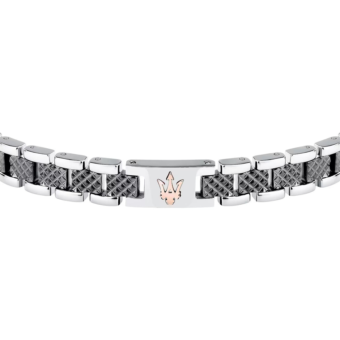 Bracciale Uomo Maserati  Acciaio Semirigido Logo Centrale Rosé  JM225AVD86