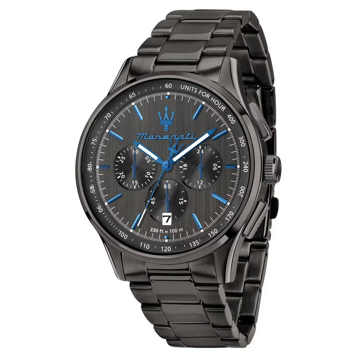 Orologio Uomo Maserati Dark Edition Acciaio Quarzo Nero Data R8873654002