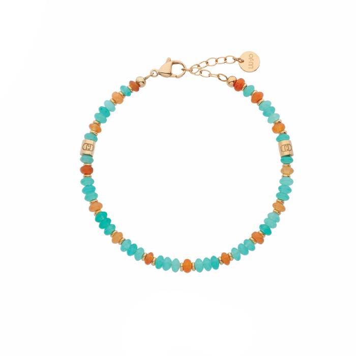 Bracciale Uomo Liu Jo Acciaio Biglie Acquamarina MLJ680