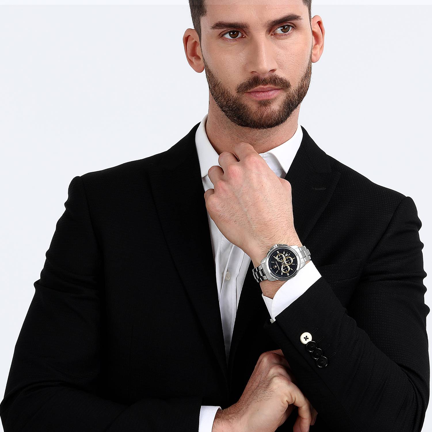 Orologio Uomo Acciaio Maserati Quarzo Cronografo  Blue Data R8873621038