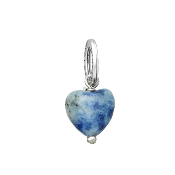 Charm Donna Giovanni Raspini Argento 925 Cuore Sodalite Realizzato A Mano 11625