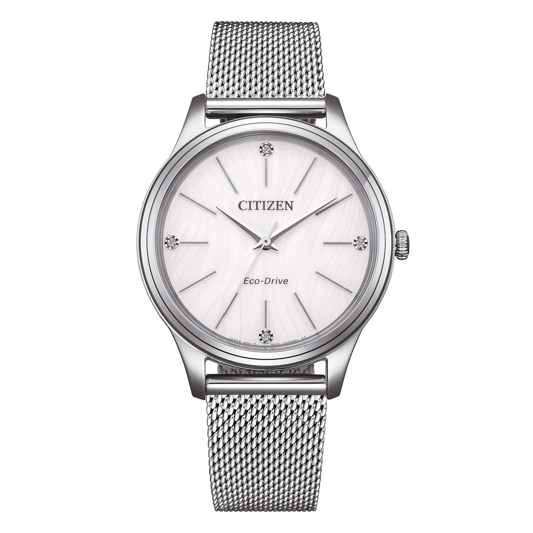 Orologio Donna Citizen Eco-Drive Bianco Carica Solare Acciaio EM1220-82A