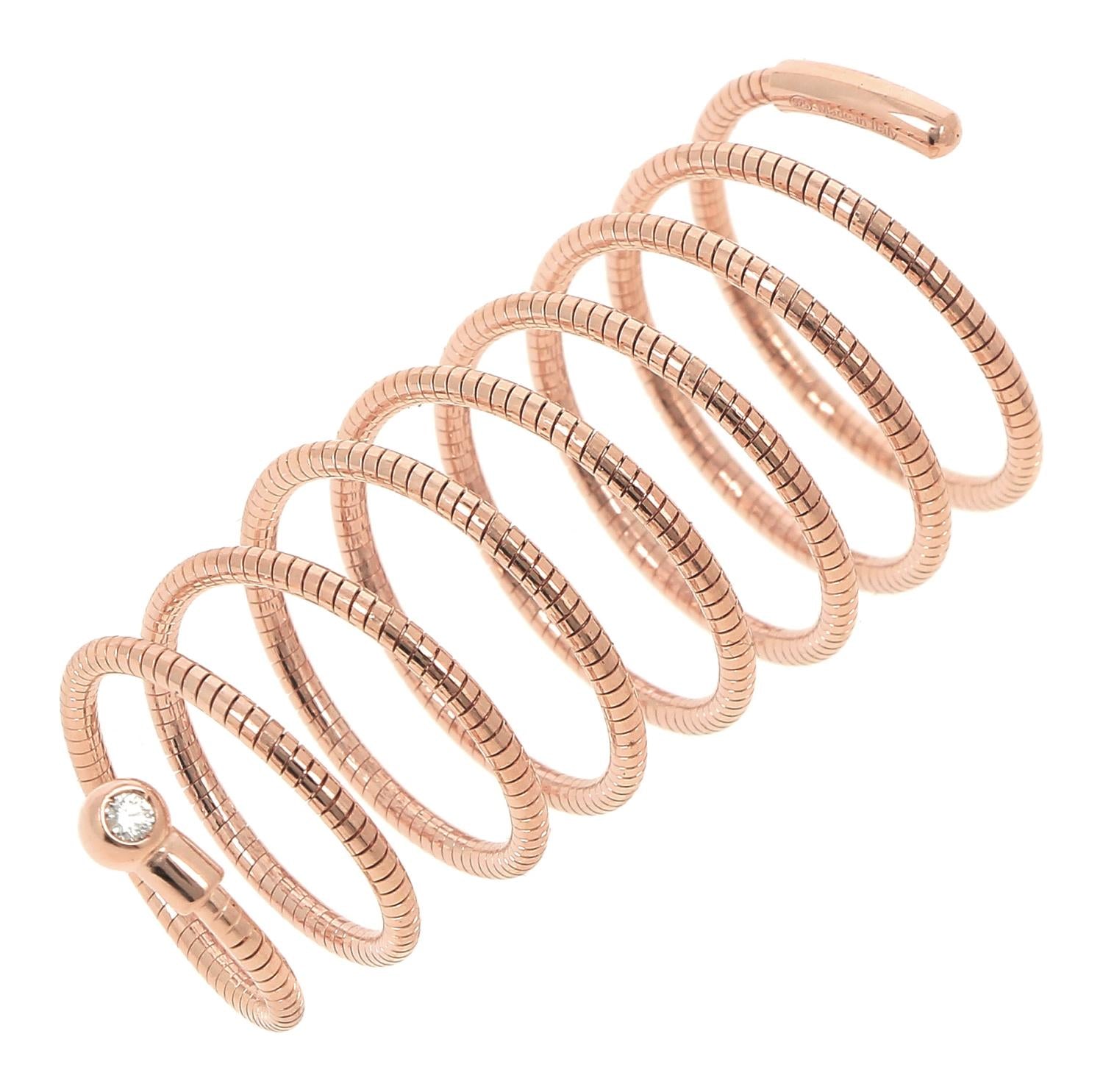 Anello Donna Pesavento Argento 925 Rosè Aspirale Lungo Fascia WDNAA188/M