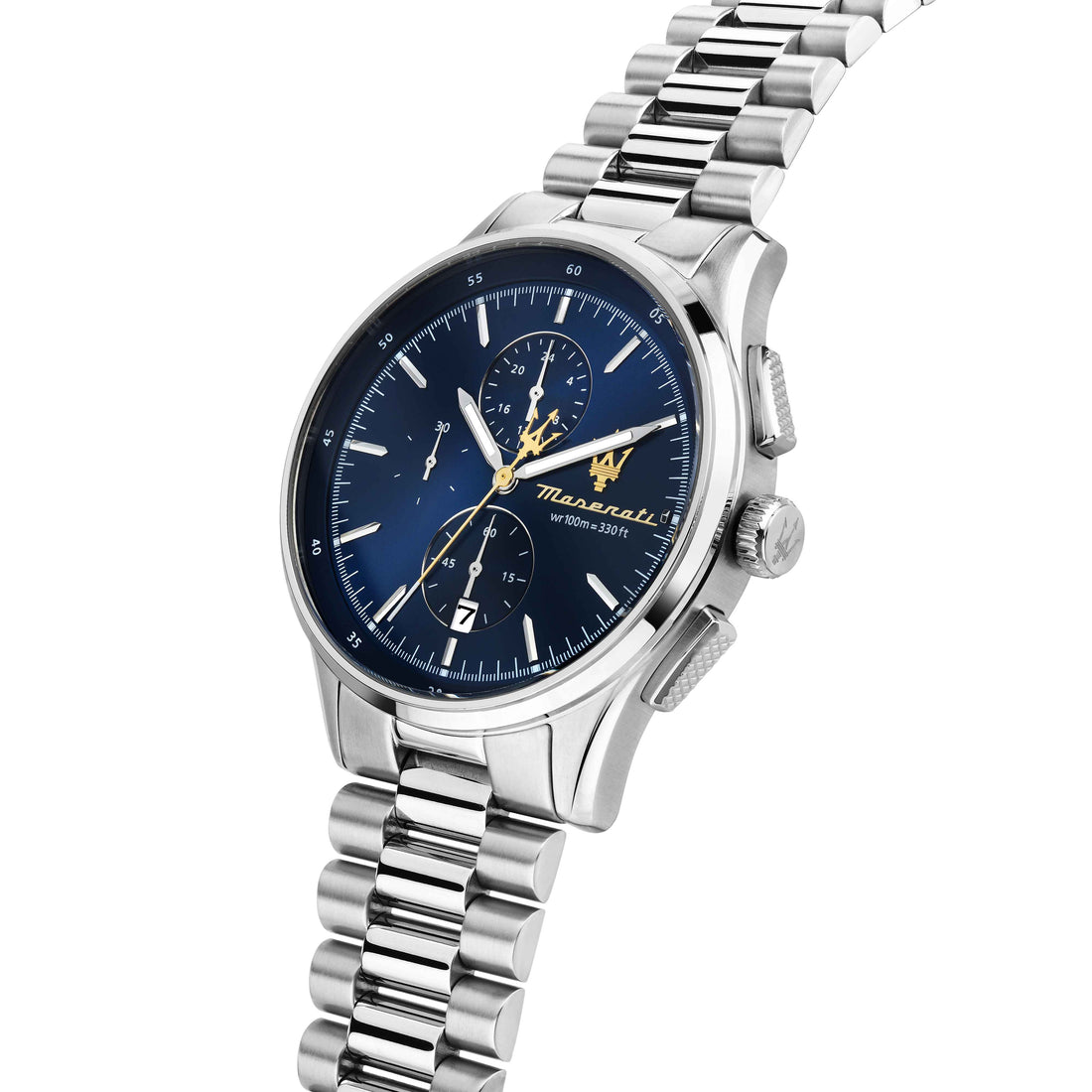 Orologio Uomo Maserati Acciaio Maglia President Cronografo Data R8873624004