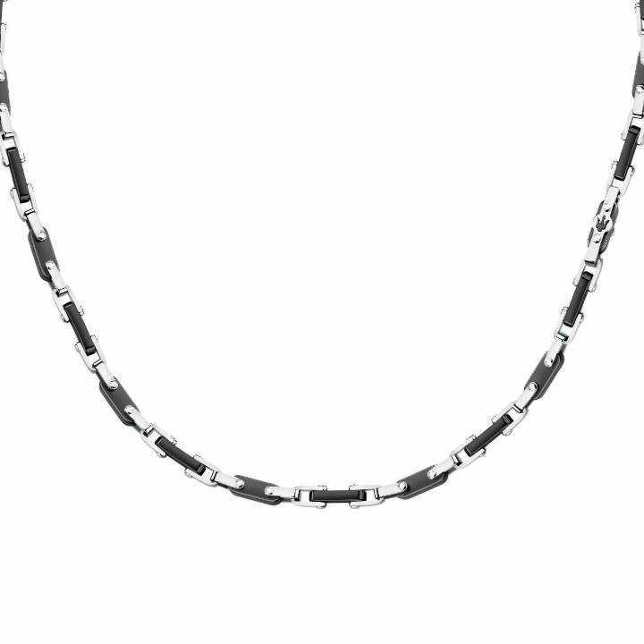 Collana Uomo Maserati Acciaio Ceramica Nero JM226ATZ72